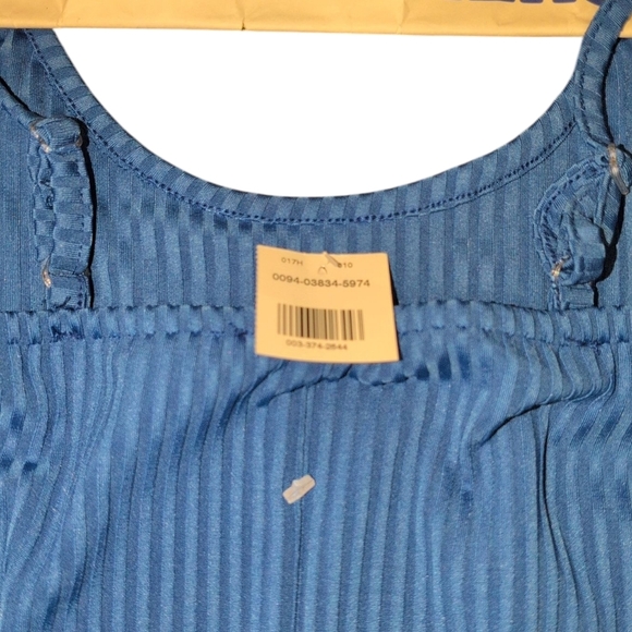 NWT Royal Blue Sleeveless Ribbed Dress - Picture 4 of 4